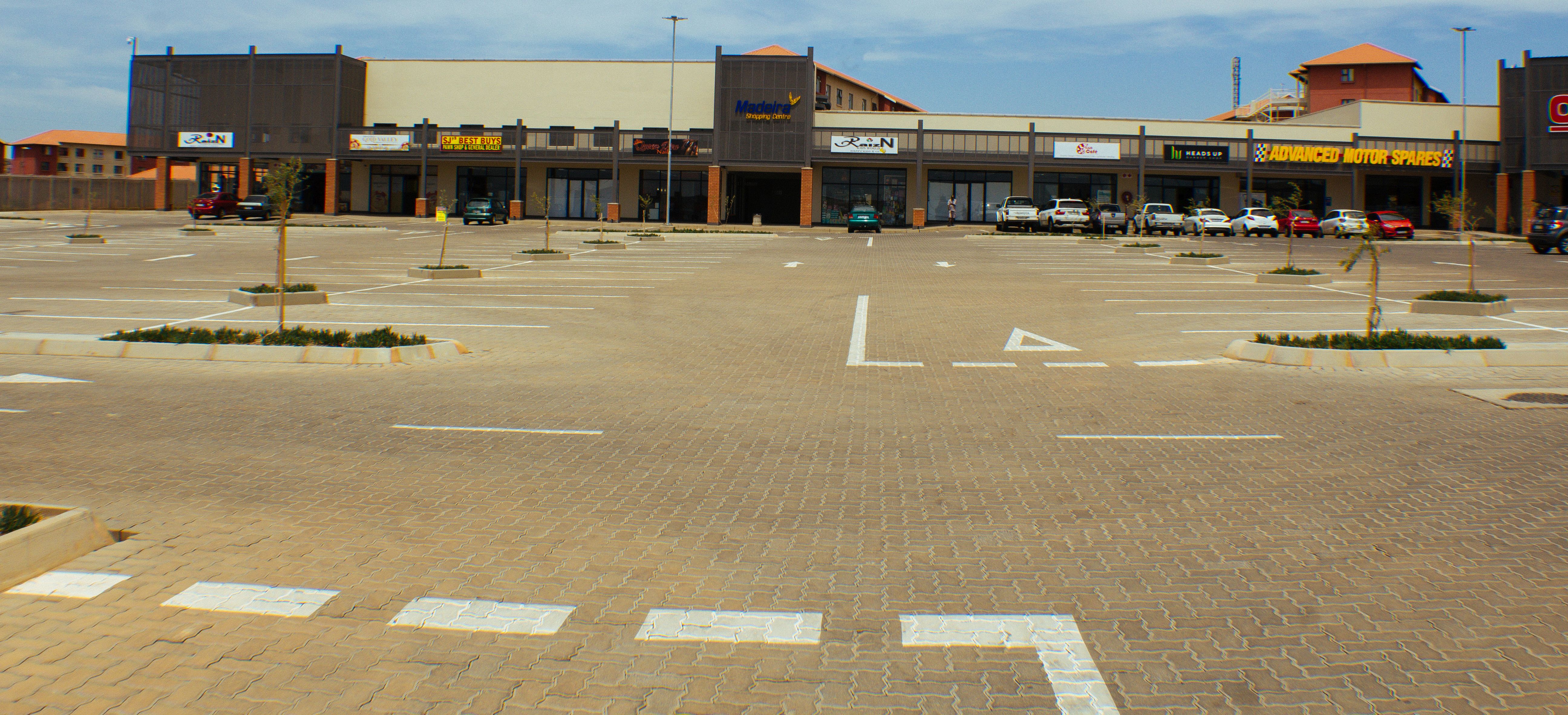 Various sides of Madeira shopping centre