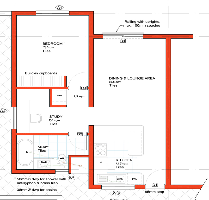 One Bedroomed Unit One Bedroomed Unit